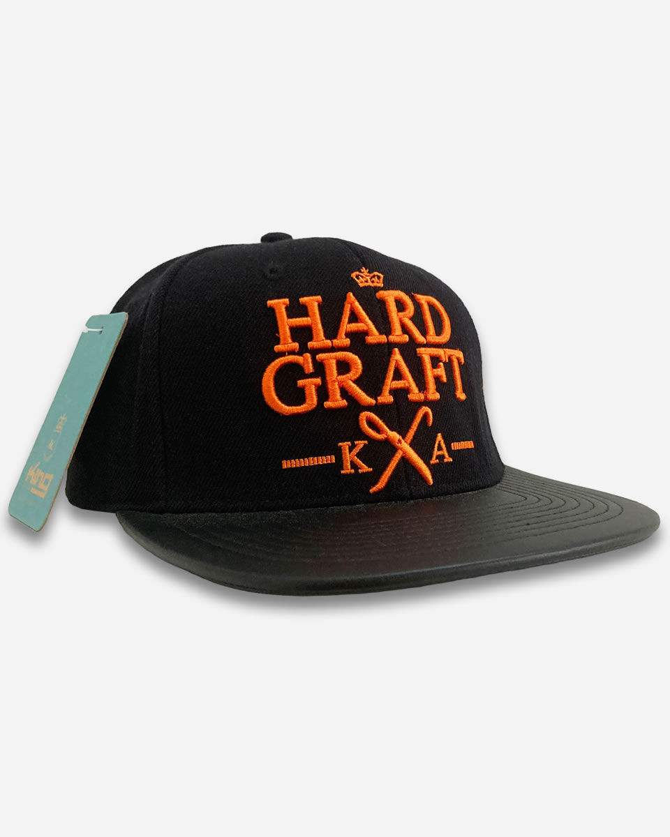 Hard Graft Snapback Cap - Black (Sample)