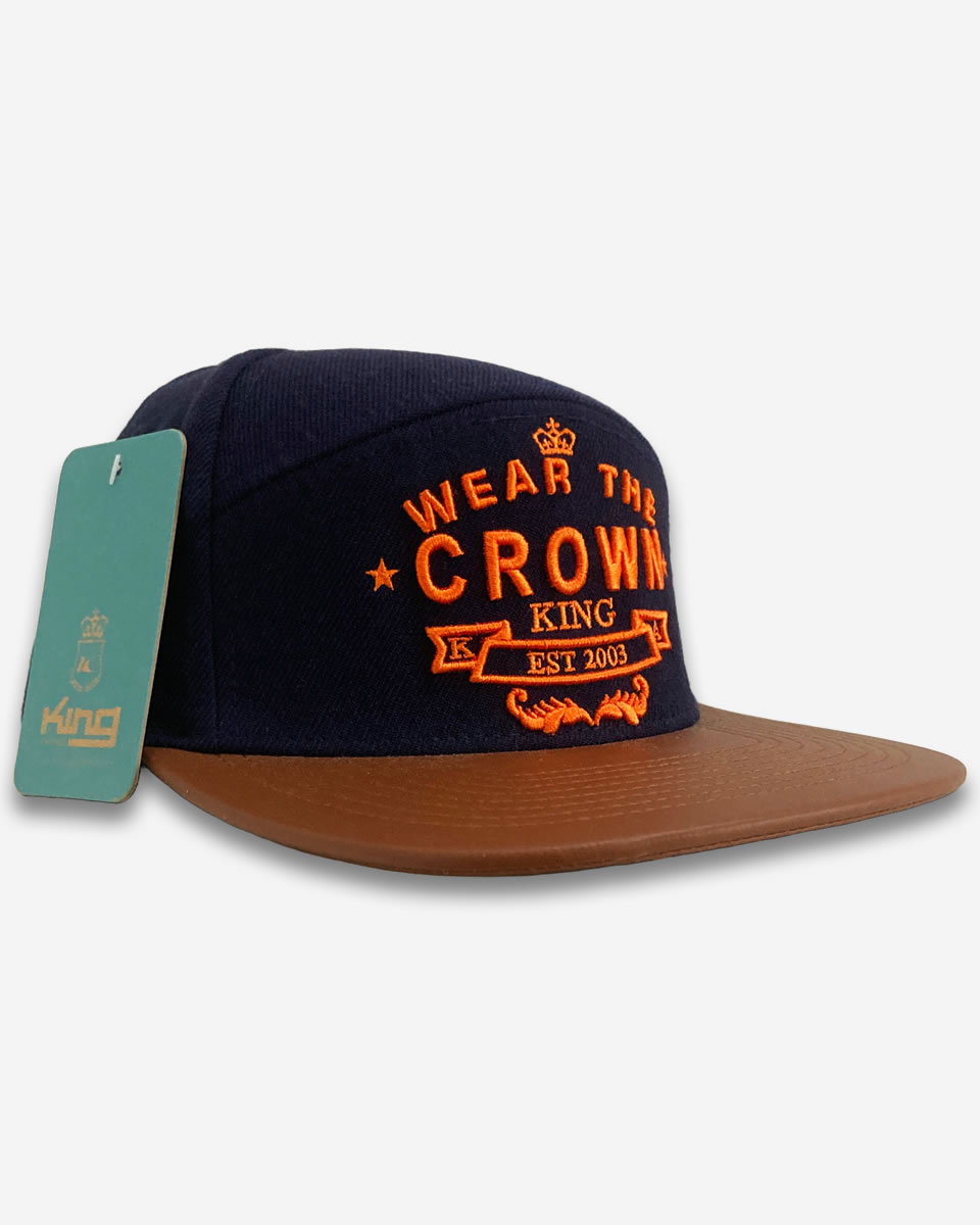 Wear The Crown Snapback Cap - Navy (Sample)