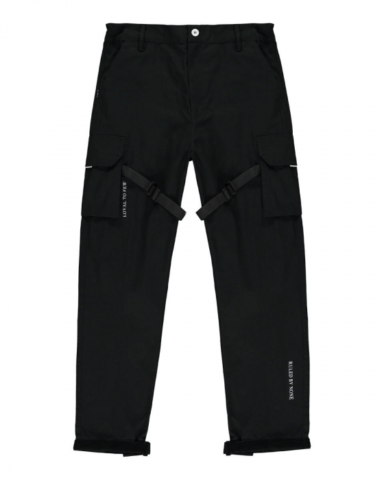 Men's Black Cargo Pants, Earlham Range