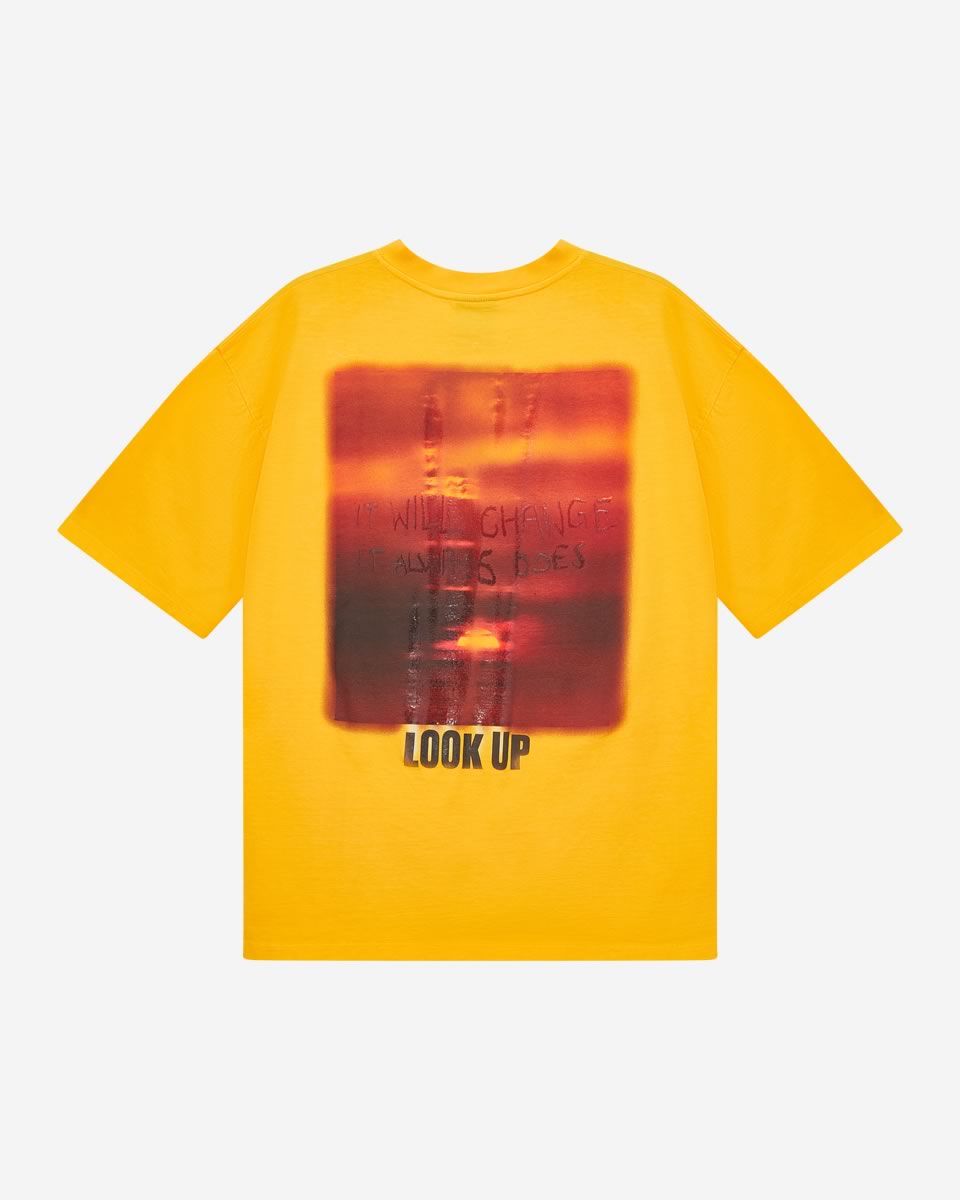 Look Up Box T-Shirt - Saffron Yellow