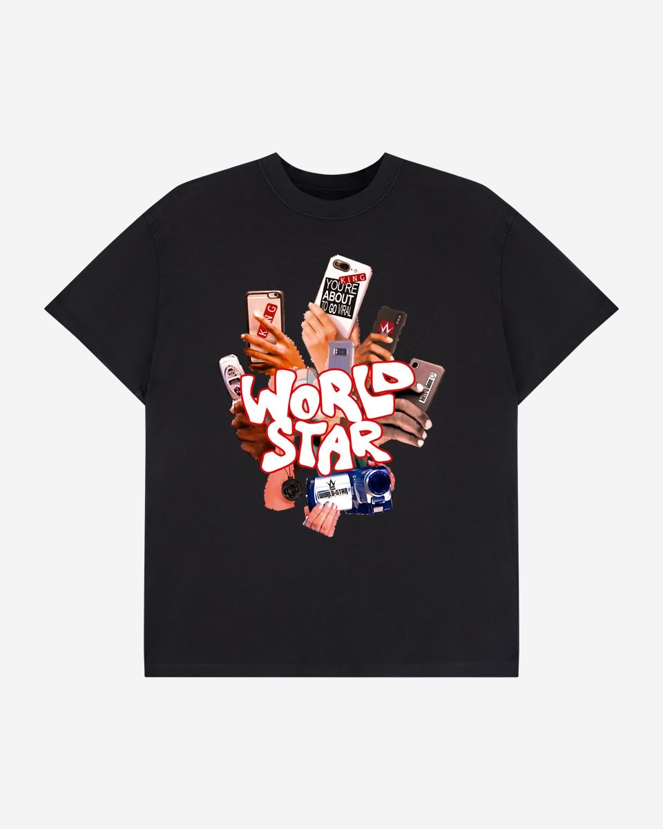 Paps WorldStar T-Shirt - Black
