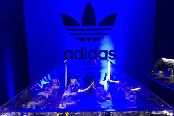 The Adidas showroom above Guadalupe. Still getting battered by Nike though.