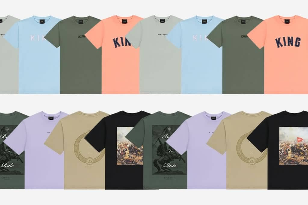 Regular and box fit KING Apparel t-shirts