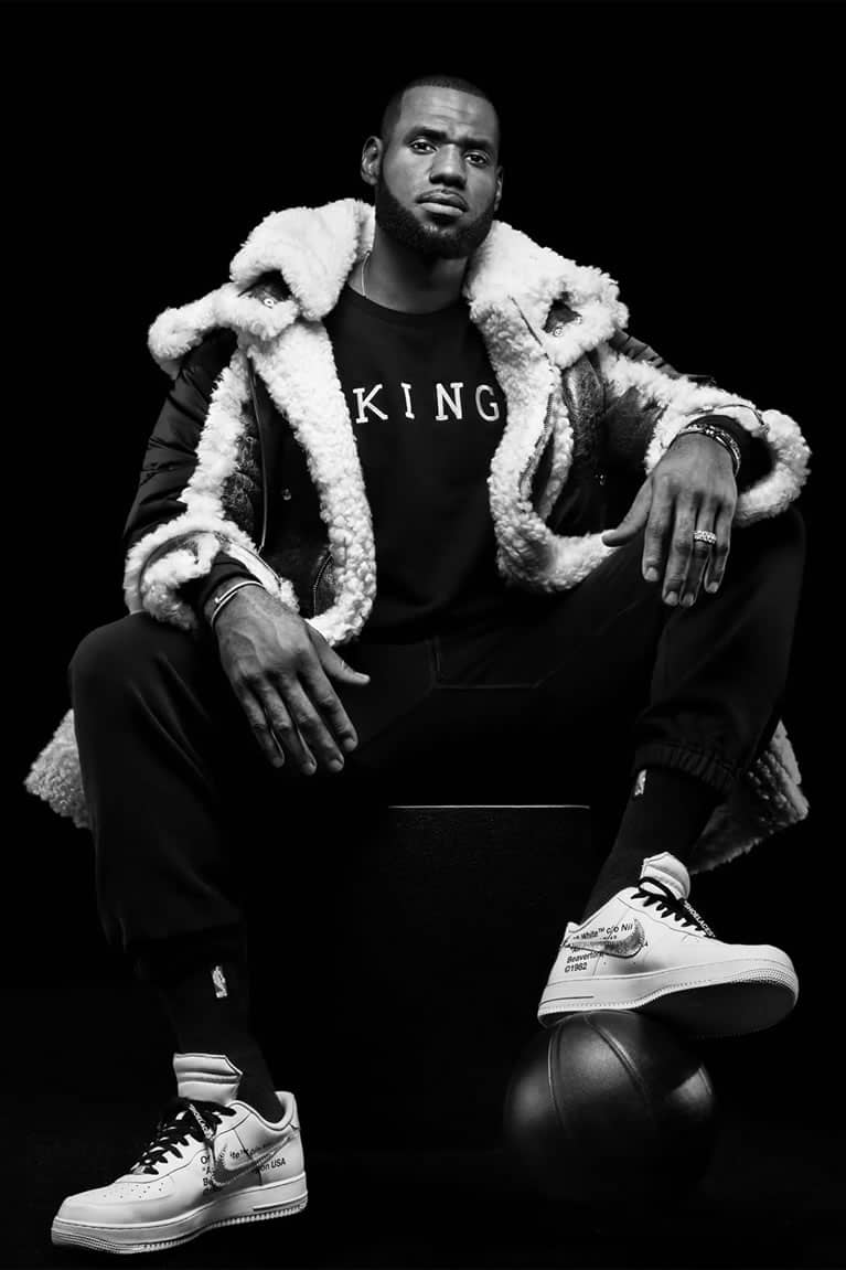 LeBron James wearing King Apparel sweatshirt