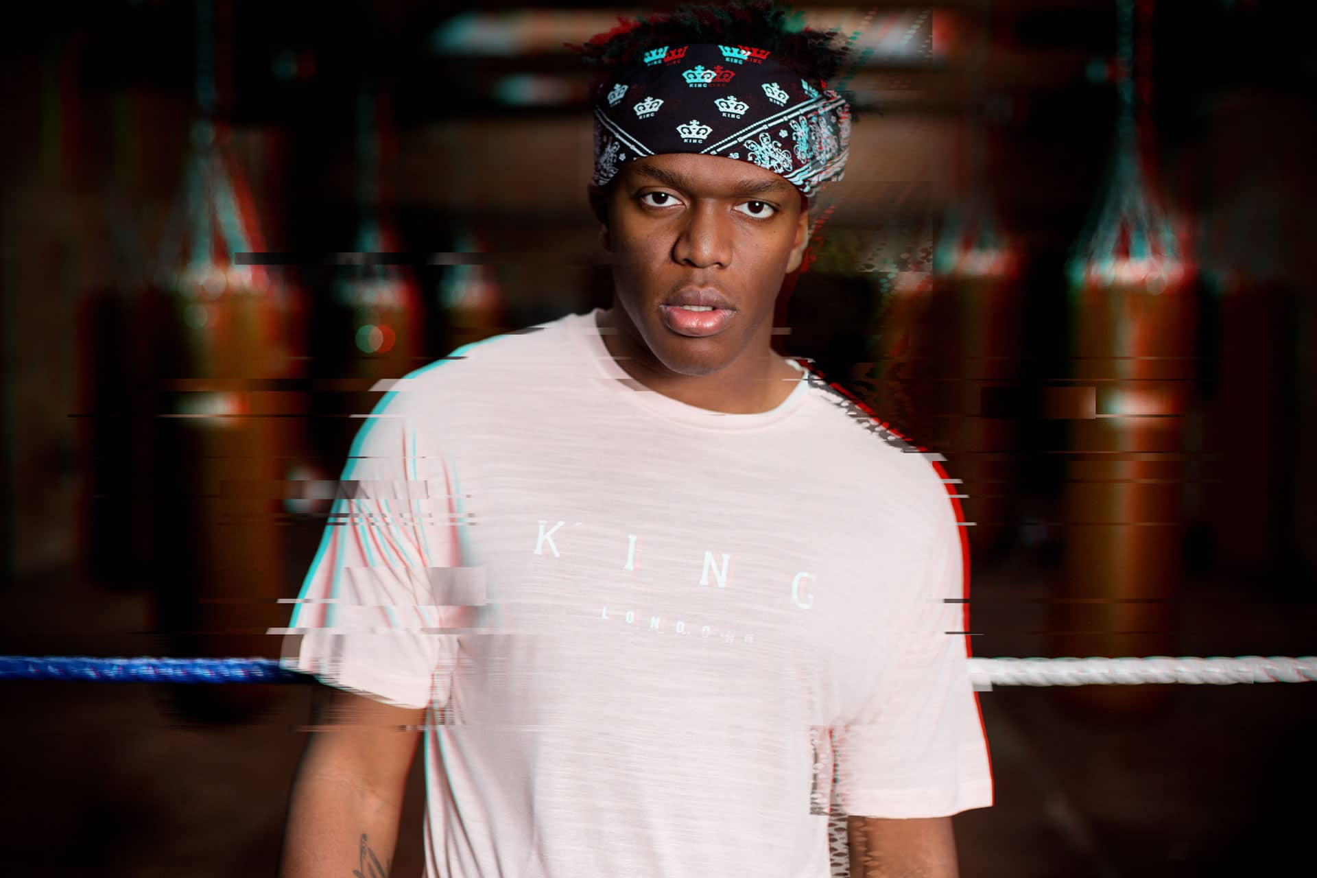 KSI wears t-shirt from King Apparel Spring / Summer 2018 collection