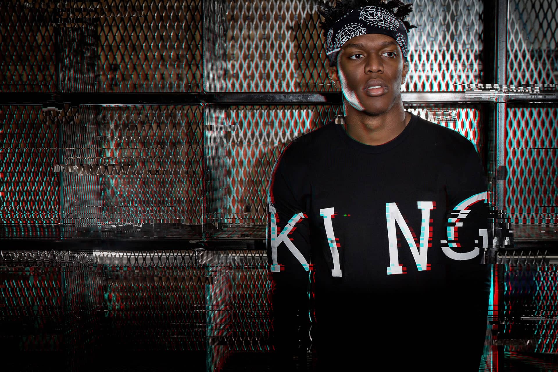 KSI wears long sleeve t-shirt from King Apparel Spring / Summer 2018 collection