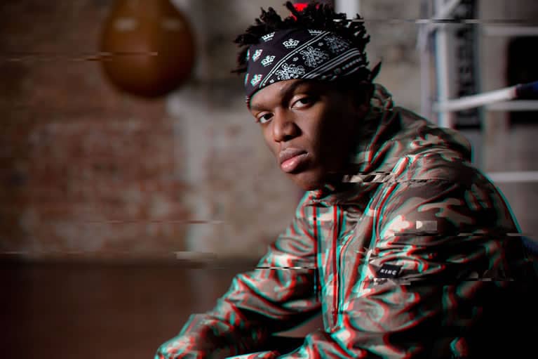 KSI wears jacket from King Apparel Spring / Summer 2018 collection
