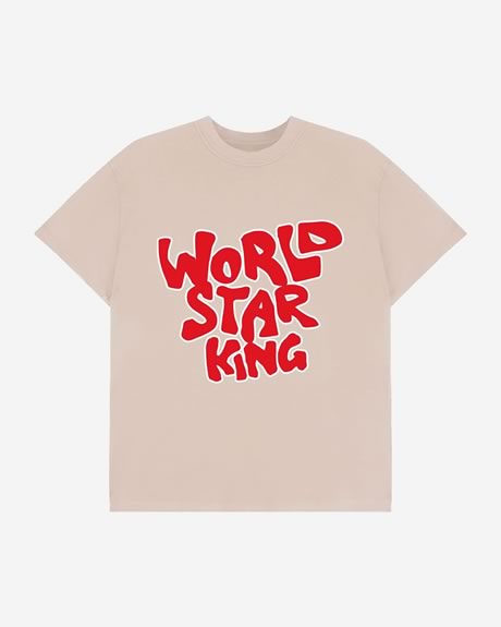 KING Apparel Toy WorldStar T-Shirt - Cream