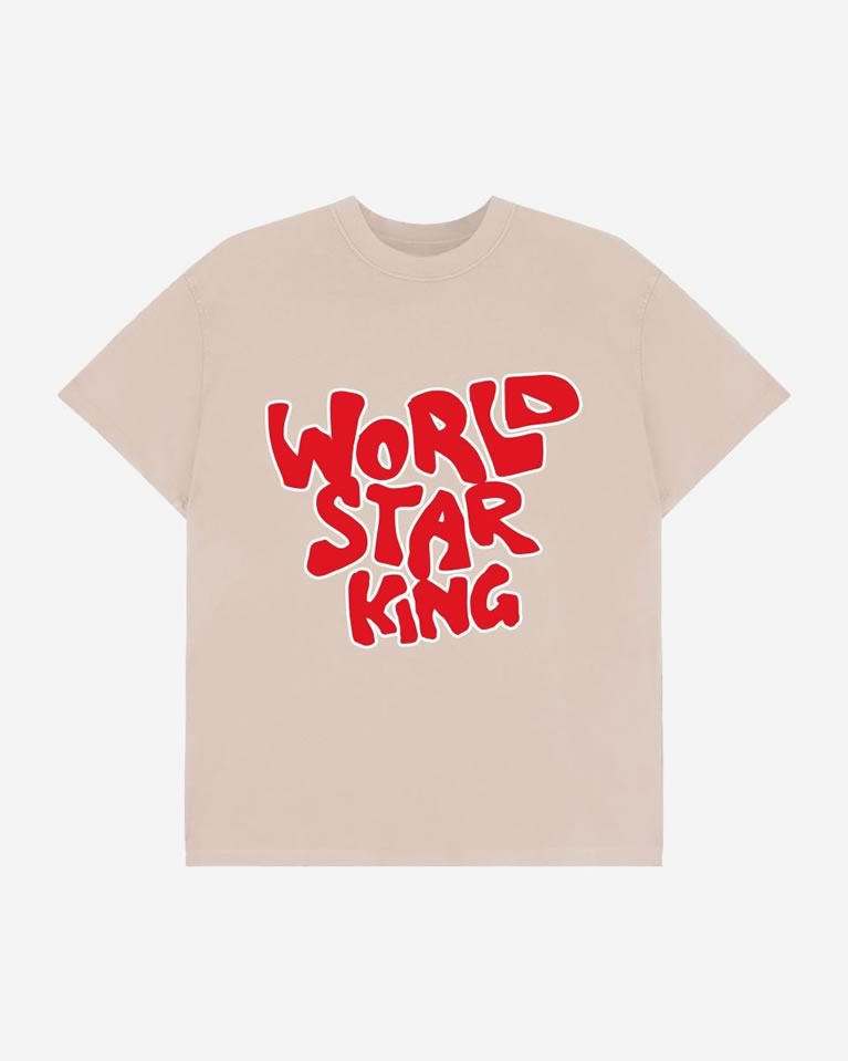 KING Apparel Toy WorldStar T-Shirt - Cream