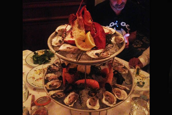 This sea food 'platter' cost over $500. Mental. Cheers Alan.